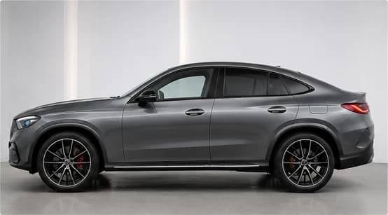 Mercedes-Benz GLC Coupé en renting — perfil lateral