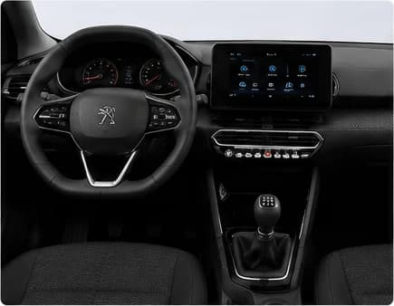 Peugeot 208 en renting — interior