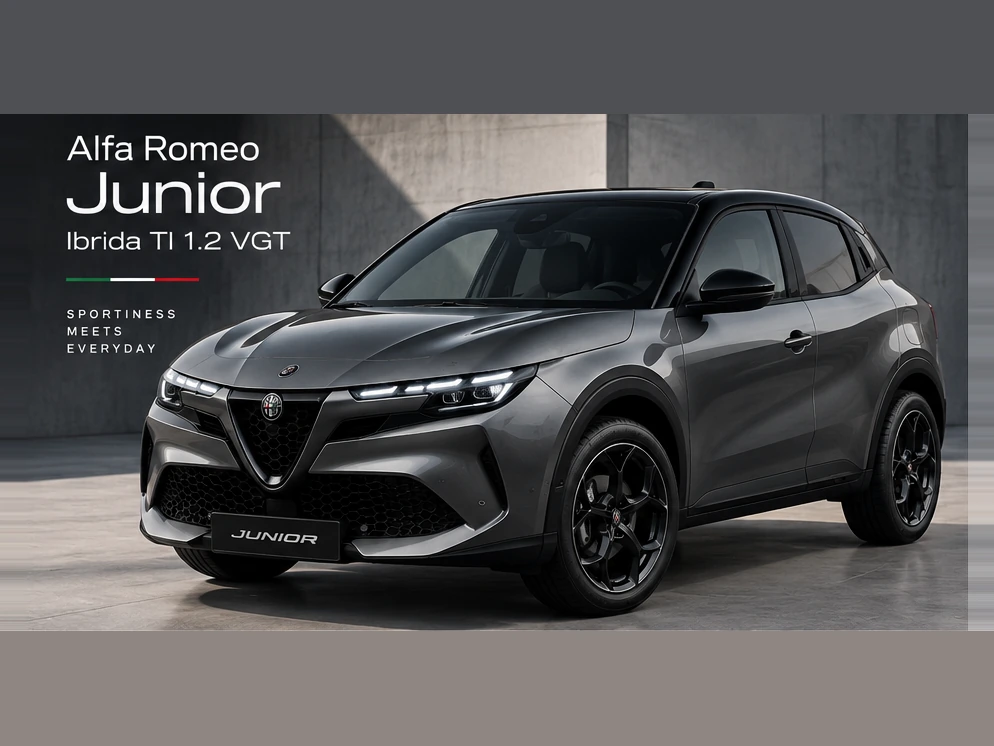 Alfa Romeo Junior en renting, frontal