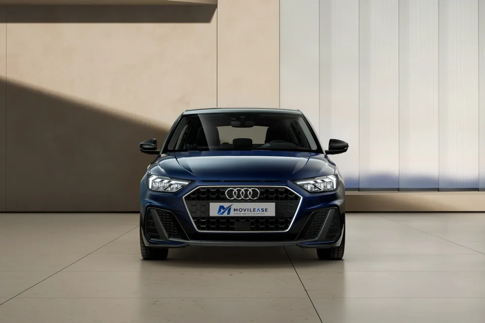 Audi A1 Sportback Adrenalin en Azul Navarra con techo Negro Mito, frontal