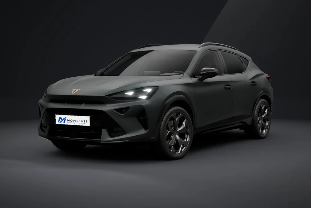 Cupra Formentor DSG en renting — frontal tres cuartos en estudio