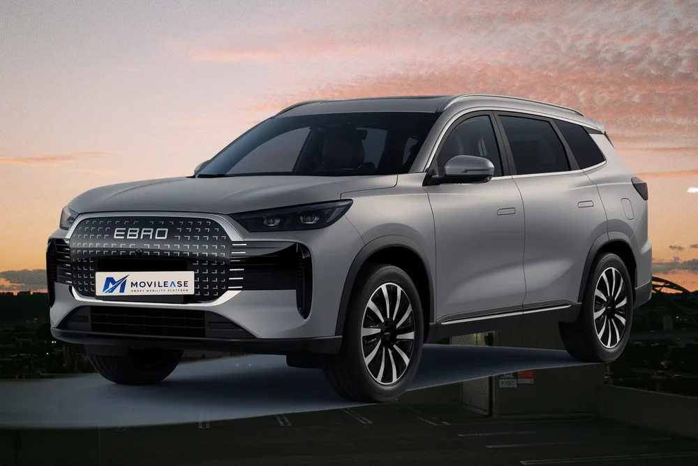 Ebro S800 PHEV en renting — vista frontal tres cuartos