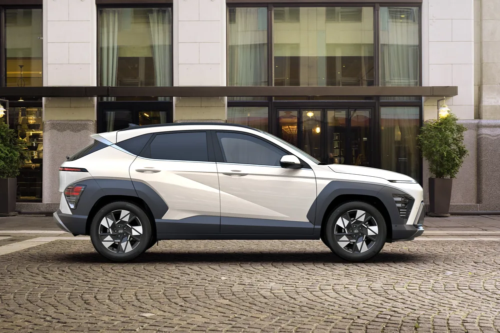 Hyundai Kona Híbrido, perfil lateral