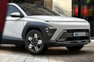 Hyundai Kona Híbrido, detalle del frontal y la llanta
