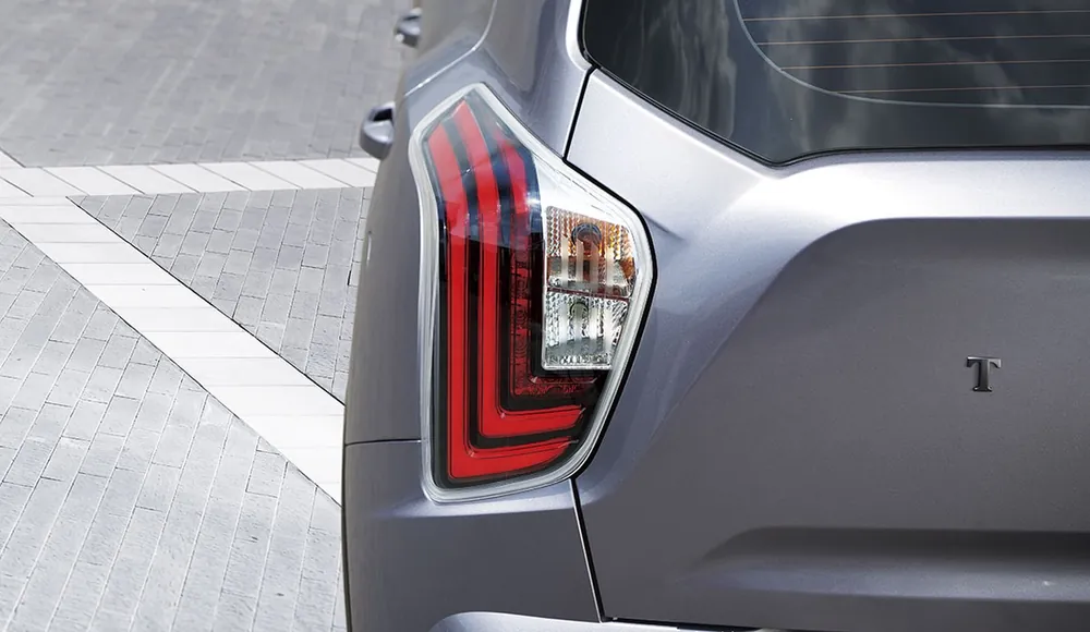 KGM Tívoli Urban Plus, detalle del piloto trasero LED