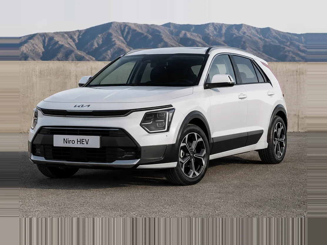 Kia Niro en renting — vista exterior delantera