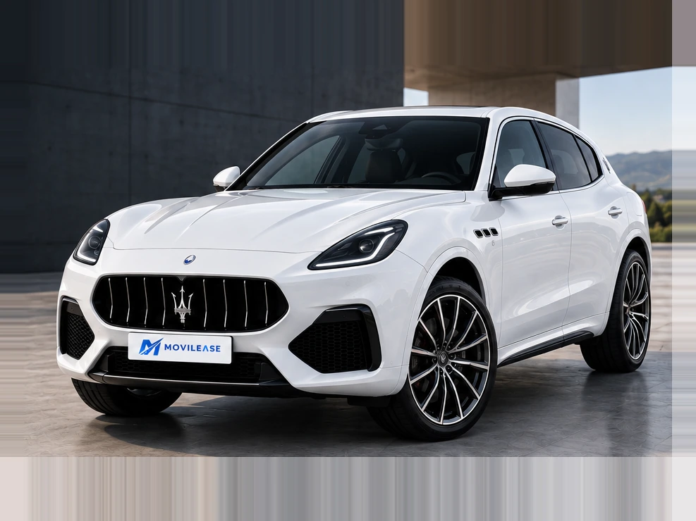 Maserati Grecale en renting, tres cuartos delantero