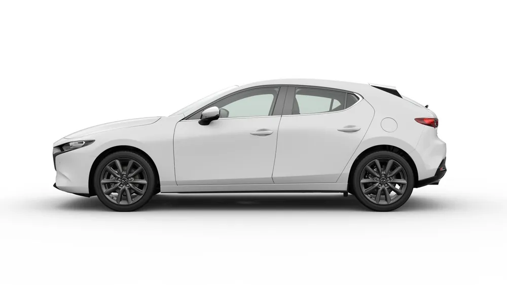 Mazda 3 en renting — vista lateral