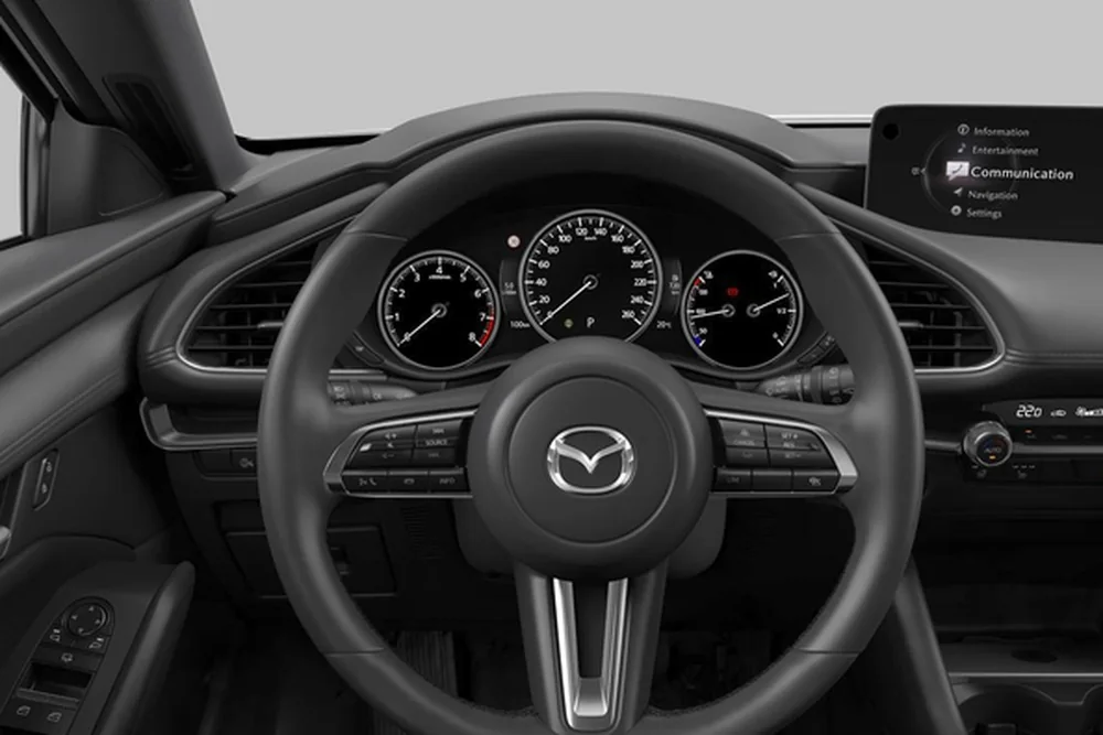 Mazda 3 en renting — interior