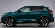 Nissan Qashqai Deep Ocean Blue en renting — perfil lateral