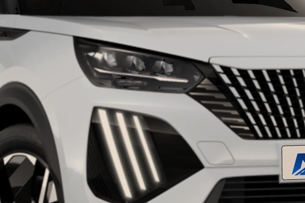 Peugeot 2008, detalle del faro LED