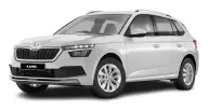 Škoda Kamiq en renting — vista frontal tres cuartos