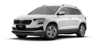 Škoda Karoq en renting — vista frontal tres cuartos