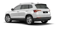 Škoda Karoq en renting — vista trasera tres cuartos