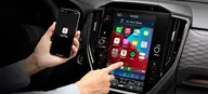 Subaru Forester Hybrid Field, detalle de la pantalla de 11,6" con Apple CarPlay